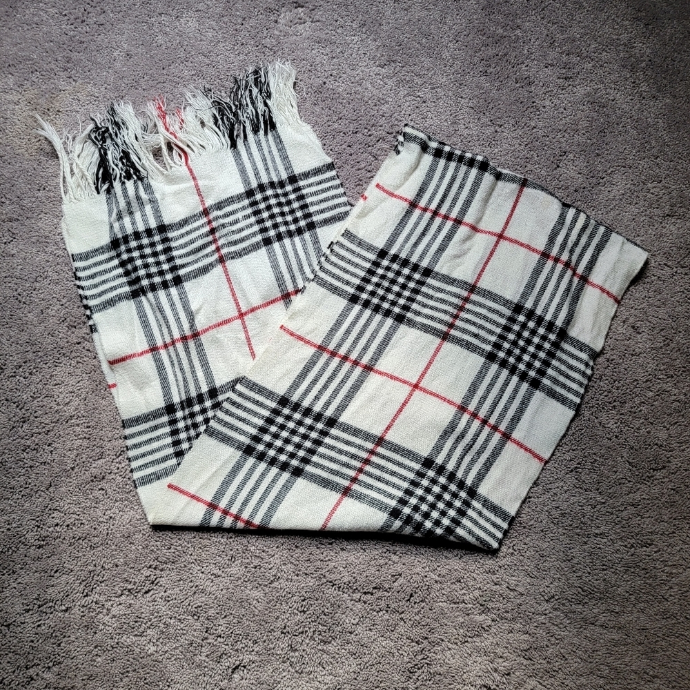 Plaid Scarf Women